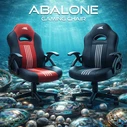 Baracuda Abalone Gaming Chair PU Leather Black/Red