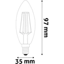 Λάμπα LED Avide Κερί 4.5W E14 Θερμό 2700K