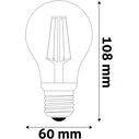 Λάμπα LED Avide Σφαίρα 4.9W E27 A60 NW 4000K Super High Lumen