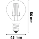 Λάμπα LED Avide Σφαιρική 4.9W E14 Λευκό 4000K Super Υψηλής Φωτεινότητας
