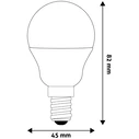 Λάμπα LED Avide Σφαιρική G45 6.5W E14 Θερμό 3000K Υψηλής Φωτεινότητας
