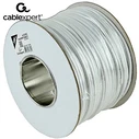 Καλώδιo Cablexpert ALARM 100M ROLL WHITE SHIELDED