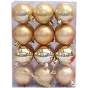 Χριστουγεννιάτικες Μπάλες Artezan 5cm Χρυσό 24τμχ/κουτί