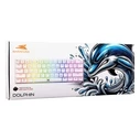 Gaming Πληκτρολόγιο Baracuda Bgk-03211 Dolphin Us Red Switch White