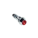 220V Screw-in Indicator Lamp with Red LED, Metal, AD22C-10