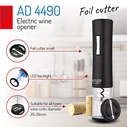 Ηλεκτρικό Τιρμπουσόν Adler WINE OPENER Μαύρο