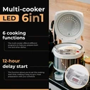 Βραστήρας Ρυζιού Adler 6-In-1 Multi-Cooker 3.25l 700w White/Silver 