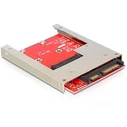 Adapter Delock SATA 22pin -> mSATA inkl. 2,5" Rahmen