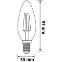 Λάμπα LED Avide Candle 5.9W E14 NW 4000K Dimmable