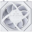 LIAN LI UNI FAN SL-INF LCD FLEX Reverse 120mm Case Fan - White - Wireless (1pc) - No controller included