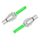 Καπάκι βαλβίδας Ποδηλάτου AG304B, LED, 6.5cm, 2τμχ, πράσινο