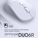 Ποντίκι Ασύρματο Alcatroz Silent Bt5.4 Duo 6r Cloud