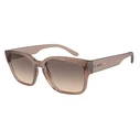 ARNETTE Men's Sunglasses AN4325-290613 (53/21/145) Transparent Tortoise Frame, Gradient Brown Lenses