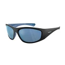 ARNETTE Men's Sunglasses ILUM AN4331 (AN4331-292322) Black Injected Plastic Frame, Blue Polarized Mirror Lenses (64/18/130 mm)