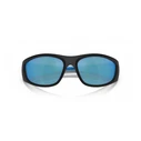 ARNETTE Men's Sunglasses ILUM AN4331 (AN4331-292322) Black Injected Plastic Frame, Blue Polarized Mirror Lenses (64/18/130 mm)