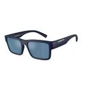 Arnette Men's Sunglasses AN4344-275922 - Matte Dark Blue (Navy) Frame, Dark Grey Mirror Polarized Lenses, 54/19/145 mm