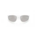 Arnette Men's Sunglasses AN4351-29776G - Opal White Frame with Light Grey Mirror Silver Lens (56/16/125 mm)