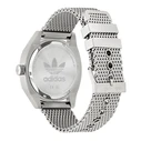 Ανδρικό Ρολόι Adidas Aofh22005 (42mm) Μεταλλικό Μπρασελέ Ασημί