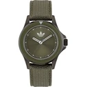 Ρολόι Unisex Adidas Aofh23017 (44mm) Υφασμάτινο Λουράκι Πράσινο