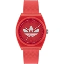 Ρολόι Unisex Adidas Aost23051 (38mm) Καουτσούκ Λουράκι Κόκκινο
