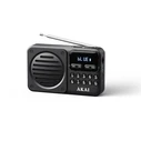 Φορητό Ραδιόφωνο Akai APR-300BK Μαύρο μίνι ρετρό FM/AM, Bluetooth, USB, microSD