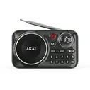 Φορητό Ραδιόφωνο Akai APR-500BK Μαύρο με Bluetooth, USB, TF, REC, έξοδο ακουστικών και οθόνη-2.5W