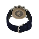 Ανδρικό Ρολόι Armani Ar11144 (43mm) Δερμάτινο Λουράκι Μπλε