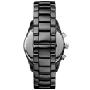 Ανδρικό Ρολόι Armani Ar1429 (43mm) Κεραμικό Μπρασελέ Μαύρο