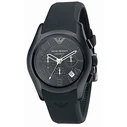 Ανδρικό Ρολόι Armani Ar1430 (42mm) Κεραμικό Μπρασελέ Μαύρο