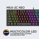 Gaming Πληκτρολόγιο Ενσύρματο Armaggeddon Mechanical MKA-2C NEO White TACTILE BROWN SWITCH