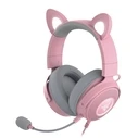 Gaming Headset Razer KRAKEN KITTY V2 PRO - Quartz - RGB - USB 7.1 Gaming - Kitty, Bear, Bunny Ears