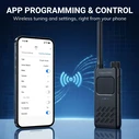 ALERVITES ασύρματος πομποδέκτης AT2 2W UHF 400-480MHz Bluetooth, γκρι