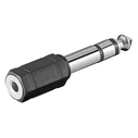 Cabletime αντάπτορας ήχου 6.35mm σε 3.5mm AV-RA19N, μαύρος, 10τμχ