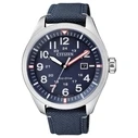 Ανδρικό Ρολόι Citizen Aw5000-16L (42mm) Υφασμάτινο Λουράκι Μπλε