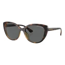 Armani Exchange Women's Sunglasses AX4111SU 821387 – Brown Tortoise Injected Frame, Grey Lenses (54/18/140 mm)