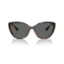 Armani Exchange Women's Sunglasses AX4111SU 821387 – Brown Tortoise Injected Frame, Grey Lenses (54/18/140 mm)