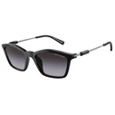 Armani Exchange Women's Sunglasses AX4146SU-81588G – 53/19/140, Black Frame, Grey Gradient Lenses