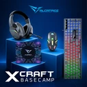 ALCATROZ X-Craft Basecamp 4-in-1 Gaming Starter Pack (Πληκτρολόγιο US, Ποντίκι, Ακουστικά, Mousepad)