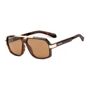 Bobroff Men's Sunglasses BFG0015-C6 — Brown Acetate Frame, Brown Lenses (58/15/143 mm)