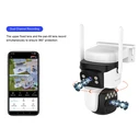 VSTARCAM smart solar camera BG621DR - Dual lens 3MP, 4G, PTZ, IP66 with 8000mAh battery and solar panel