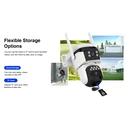 VSTARCAM smart solar camera BG621DR - Dual lens 3MP, 4G, PTZ, IP66 with 8000mAh battery and solar panel