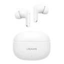 USAMS E05 True Wireless Ακουστικά με Θήκη Φόρτισης, Bluetooth 6.0, Λευκό