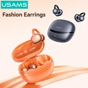 USAMS Echo R03 OWS Earphones with Charging Case, Φ11mm, 40/300mAh, Blue