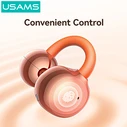 USAMS Echo R03 OWS Earphones with Charging Case, Φ11mm, 40/300mAh, Blue