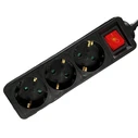 Πολύπριζο Ασφαλείας Lamtech with Switch 3 OUTLETS Black 3M