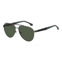 BOSS Men's Aviator Sunglasses BOSS1485SMFK — Metal Frame, Green Polarized Lenses (60/15/145 mm)
