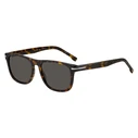 HUGO BOSS BLACK Men's Sunglasses BOSS 1626/S 086 Brown Acetate Frame Grey Lens 55/18/145