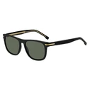 Hugo Boss BOSS1626/S 807 Men's Sunglasses — Black Acetate Frame, Green Category 3 Lenses, 55/18/145 mm