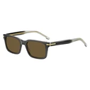 BOSS Men's Sunglasses BOSS 1628/S KB7/70 – 54/19/145 mm, Acetate Frame, Grey Frame, Brown Lenses, Category 3