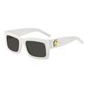 Boss Women's Sunglasses BOSS 1654/S VK6/IR - White Acetate Frame, Grey Lenses (54/19/140 mm)